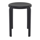 Compamia Tom Resin Dining Stool in Black/Dark Gray/Taupe/Marsala/Olive Green/White - Set of 2