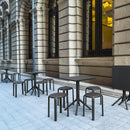 Compamia Tom Resin Dining Stool in Black/Dark Gray/Taupe/Marsala/Olive Green/White - Set of 2