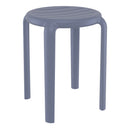 Compamia Tom Resin Dining Stool in Black/Dark Gray/Taupe/Marsala/Olive Green/White - Set of 2