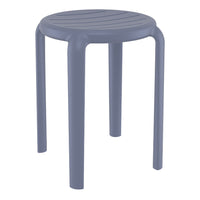 Compamia Tom Resin Dining Stool in Black/Dark Gray/Taupe/Marsala/Olive Green/White - Set of 2