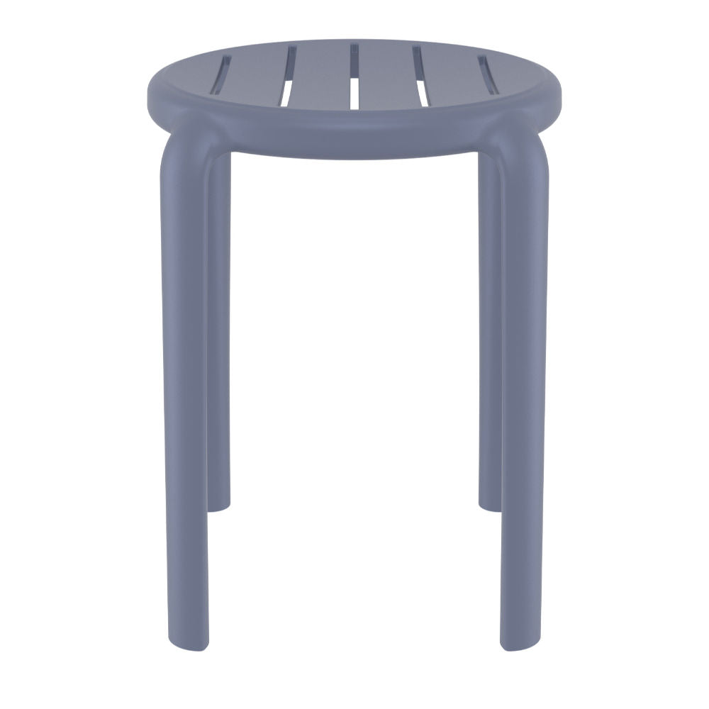 Compamia Tom Resin Dining Stool in Black/Dark Gray/Taupe/Marsala/Olive Green/White - Set of 2