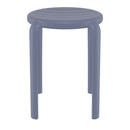 Compamia Tom Resin Dining Stool in Black/Dark Gray/Taupe/Marsala/Olive Green/White - Set of 2