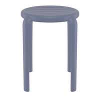 Compamia Tom Resin Dining Stool in Black/Dark Gray/Taupe/Marsala/Olive Green/White - Set of 2