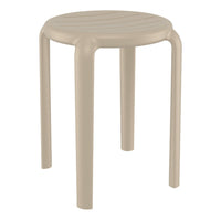 Compamia Tom Resin Dining Stool in Black/Dark Gray/Taupe/Marsala/Olive Green/White - Set of 2