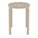 Compamia Tom Resin Dining Stool in Black/Dark Gray/Taupe/Marsala/Olive Green/White - Set of 2