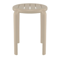 Compamia Tom Resin Dining Stool in Black/Dark Gray/Taupe/Marsala/Olive Green/White - Set of 2