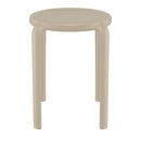 Compamia Tom Resin Dining Stool in Black/Dark Gray/Taupe/Marsala/Olive Green/White - Set of 2