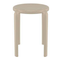 Compamia Tom Resin Dining Stool in Black/Dark Gray/Taupe/Marsala/Olive Green/White - Set of 2