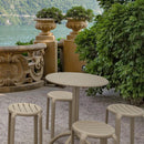 Compamia Tom Resin Dining Stool in Black/Dark Gray/Taupe/Marsala/Olive Green/White - Set of 2
