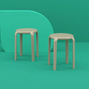 Compamia Tom Resin Dining Stool in Black/Dark Gray/Taupe/Marsala/Olive Green/White - Set of 2