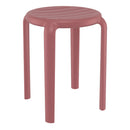 Compamia Tom Resin Dining Stool in Black/Dark Gray/Taupe/Marsala/Olive Green/White - Set of 2