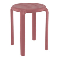 Compamia Tom Resin Dining Stool in Black/Dark Gray/Taupe/Marsala/Olive Green/White - Set of 2