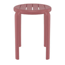 Compamia Tom Resin Dining Stool in Black/Dark Gray/Taupe/Marsala/Olive Green/White - Set of 2