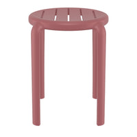 Compamia Tom Resin Dining Stool in Black/Dark Gray/Taupe/Marsala/Olive Green/White - Set of 2
