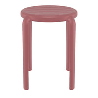 Compamia Tom Resin Dining Stool in Black/Dark Gray/Taupe/Marsala/Olive Green/White - Set of 2