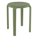 Compamia Tom Resin Dining Stool in Black/Dark Gray/Taupe/Marsala/Olive Green/White - Set of 2