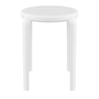 Compamia Tom Resin Dining Stool in Black/Dark Gray/Taupe/Marsala/Olive Green/White - Set of 2