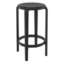 Compamia Tom Resin Counter Stool in Black/Dark Gray/Taupe/Marsala/Olive Green/White - Set of 2