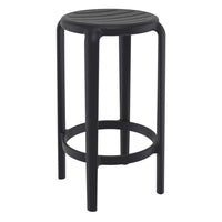 Compamia Tom Resin Counter Stool in Black/Dark Gray/Taupe/Marsala/Olive Green/White - Set of 2