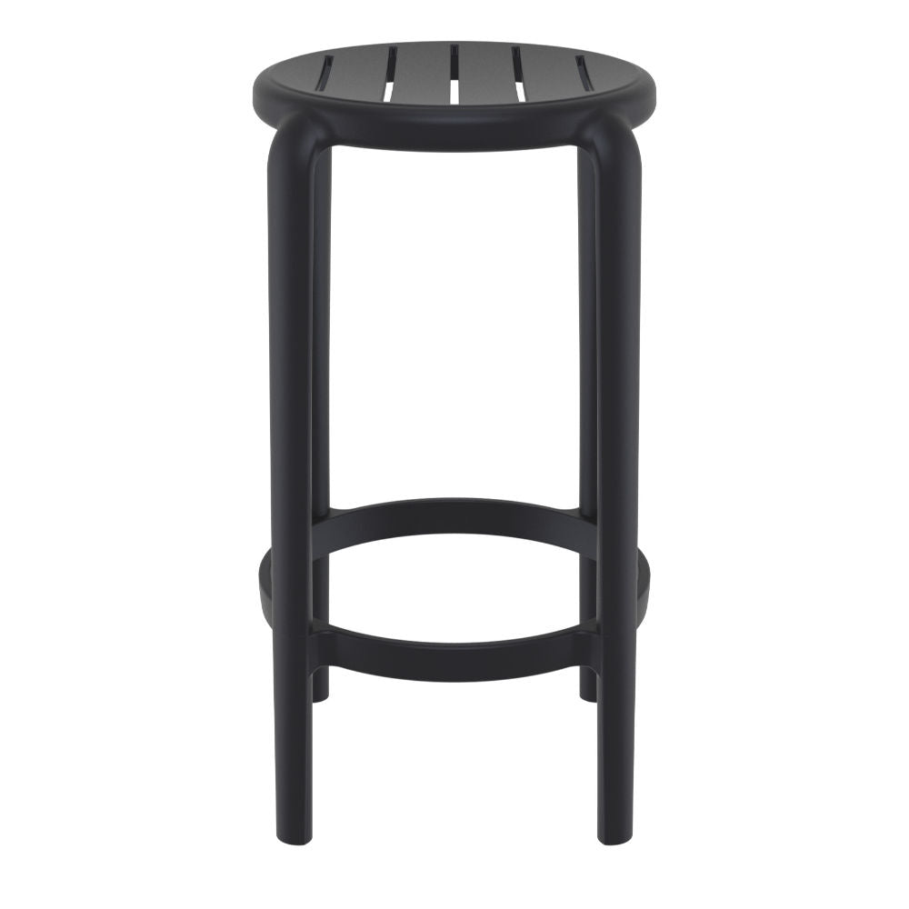 Compamia Tom Resin Counter Stool in Black/Dark Gray/Taupe/Marsala/Olive Green/White - Set of 2