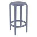 Compamia Tom Resin Counter Stool in Black/Dark Gray/Taupe/Marsala/Olive Green/White - Set of 2