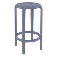 Compamia Tom Resin Counter Stool in Black/Dark Gray/Taupe/Marsala/Olive Green/White - Set of 2