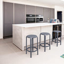 Compamia Tom Resin Counter Stool in Black/Dark Gray/Taupe/Marsala/Olive Green/White - Set of 2