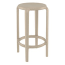 Compamia Tom Resin Counter Stool in Black/Dark Gray/Taupe/Marsala/Olive Green/White - Set of 2