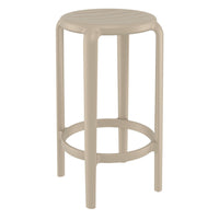 Compamia Tom Resin Counter Stool in Black/Dark Gray/Taupe/Marsala/Olive Green/White - Set of 2