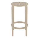 Compamia Tom Resin Counter Stool in Black/Dark Gray/Taupe/Marsala/Olive Green/White - Set of 2