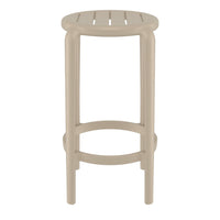 Compamia Tom Resin Counter Stool in Black/Dark Gray/Taupe/Marsala/Olive Green/White - Set of 2