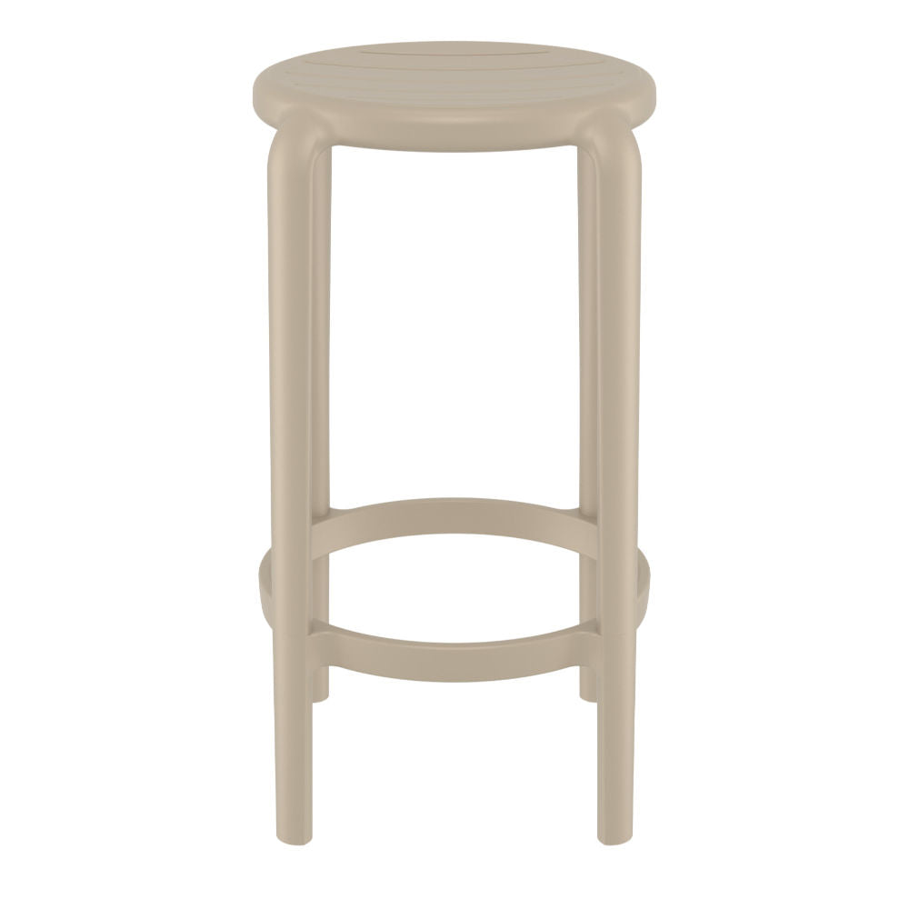 Compamia Tom Resin Counter Stool in Black/Dark Gray/Taupe/Marsala/Olive Green/White - Set of 2