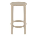 Compamia Tom Resin Counter Stool in Black/Dark Gray/Taupe/Marsala/Olive Green/White - Set of 2