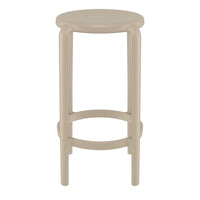 Compamia Tom Resin Counter Stool in Black/Dark Gray/Taupe/Marsala/Olive Green/White - Set of 2