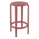 Compamia Tom Resin Counter Stool in Black/Dark Gray/Taupe/Marsala/Olive Green/White - Set of 2