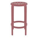 Compamia Tom Resin Counter Stool in Black/Dark Gray/Taupe/Marsala/Olive Green/White - Set of 2
