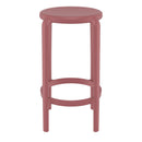 Compamia Tom Resin Counter Stool in Black/Dark Gray/Taupe/Marsala/Olive Green/White - Set of 2