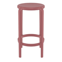 Compamia Tom Resin Counter Stool in Black/Dark Gray/Taupe/Marsala/Olive Green/White - Set of 2