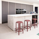 Compamia Tom Resin Counter Stool in Black/Dark Gray/Taupe/Marsala/Olive Green/White - Set of 2