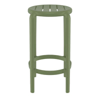 Compamia Tom Resin Counter Stool in Black/Dark Gray/Taupe/Marsala/Olive Green/White - Set of 2