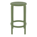 Compamia Tom Resin Counter Stool in Black/Dark Gray/Taupe/Marsala/Olive Green/White - Set of 2
