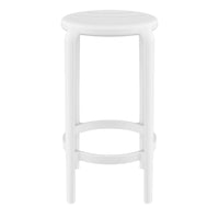 Compamia Tom Resin Counter Stool in Black/Dark Gray/Taupe/Marsala/Olive Green/White - Set of 2