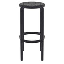 Compamia Tom Resin Bar Stool in Black/Dark Gray/Taupe/Marsala/Olive Green/White - Set of 2