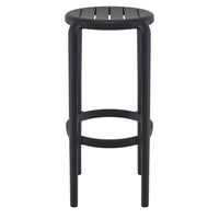 Compamia Tom Resin Bar Stool in Black/Dark Gray/Taupe/Marsala/Olive Green/White - Set of 2