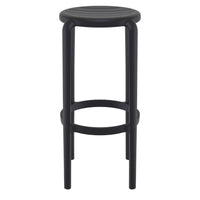 Compamia Tom Resin Bar Stool in Black/Dark Gray/Taupe/Marsala/Olive Green/White - Set of 2