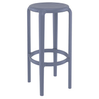 Compamia Tom Resin Bar Stool in Black/Dark Gray/Taupe/Marsala/Olive Green/White - Set of 2