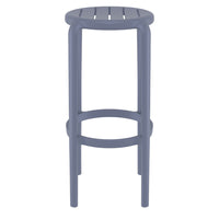 Compamia Tom Resin Bar Stool in Black/Dark Gray/Taupe/Marsala/Olive Green/White - Set of 2