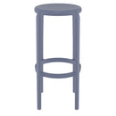 Compamia Tom Resin Bar Stool in Black/Dark Gray/Taupe/Marsala/Olive Green/White - Set of 2