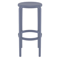 Compamia Tom Resin Bar Stool in Black/Dark Gray/Taupe/Marsala/Olive Green/White - Set of 2