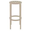 Compamia Tom Resin Bar Stool in Black/Dark Gray/Taupe/Marsala/Olive Green/White - Set of 2